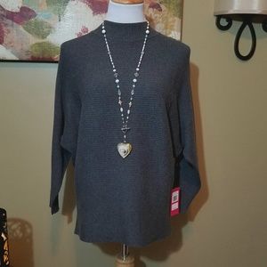 Vince Camuto Rib Knit Dolman Sleeve Sweater XS